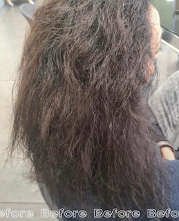 tratamiento alisado keratina antes